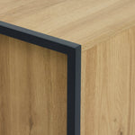 Home Loft Living Shoe Storage Cabinet - Oak | Loft style shoe organizer