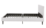 Home Skylar Double Bed Frame White | Sturdy Bedroom Furniture Base with Mattress