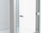 Home 1 Door Glass Display Cabinet - Silver | Modern Home Showcase