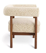 Elio Fabric Armchair Leopard Print | Accent Living Room Chair