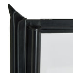 Home 3mm Crittal Hinged Bath Screen - Black | Black framed bath screen