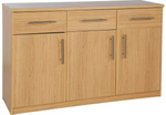 Anderson 3 Dr and 3 Drawer Sideboard - Oak Effect