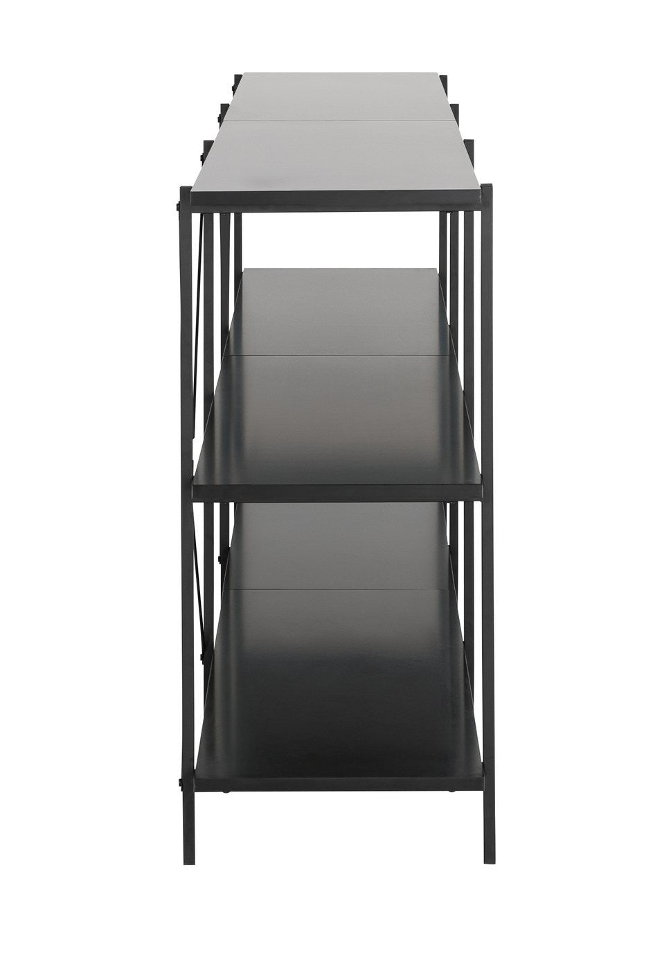 Huckley Industrial Shelving Unit – Black | Organized Living Space