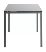 Home Lido Glass Dining Table & 4 Grey Chairs | Modern Kitchen Furniture