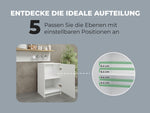 Küchenunterschrank 50cm Weiß Matt – Unterschrank Küche 500mm Küchenschrank Moder