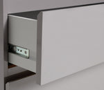 Home Jenson 3 Drawer Chest - Grey Gloss | Organizer Bedroom Furniture