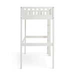 Ronnie High Sleeper Single Bed Frame - White | Space-saving high sleeper bed