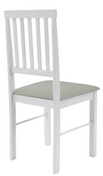 Home Kendal Solid Wood Dining Table & 4 White Chairs | Dining Set for Kitchen