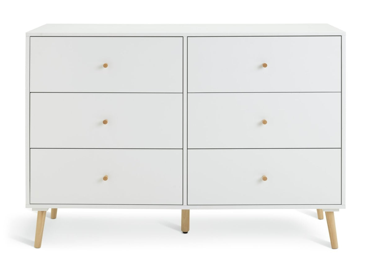 Otto 6 Drawer Chest - White (B Grade 1040.)