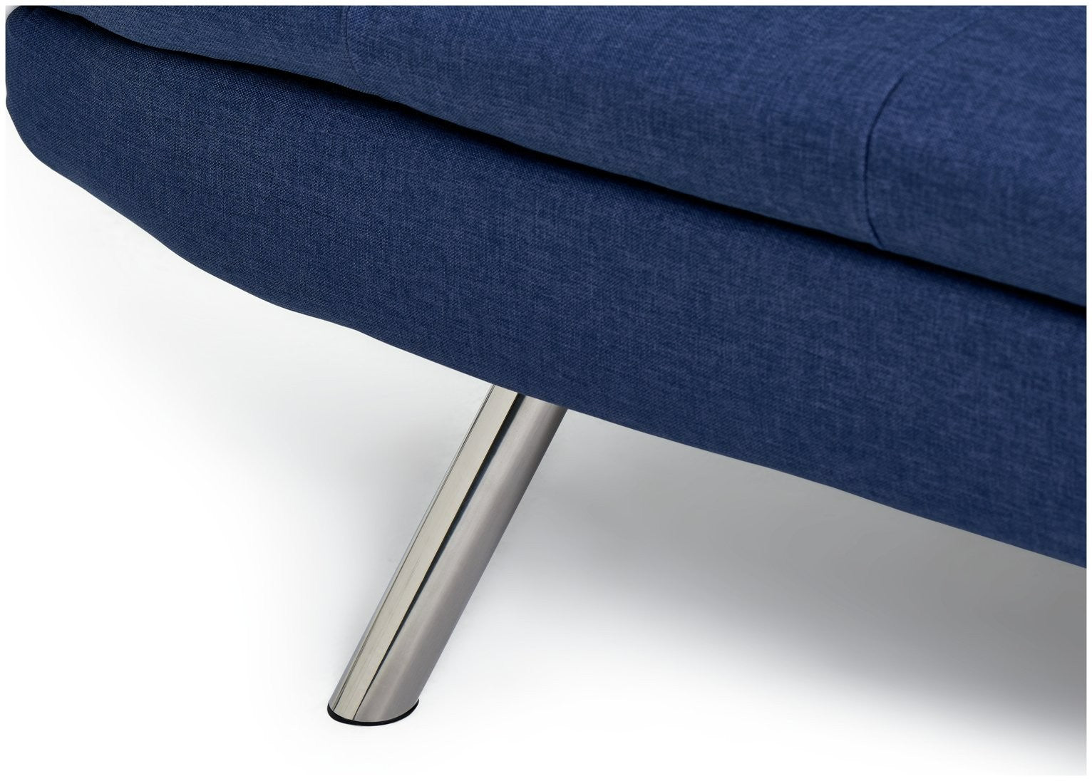 Nolan Fabric 3 Seater Clic Clac Sofa Bed-Denim Blue | Modern Guest Solution