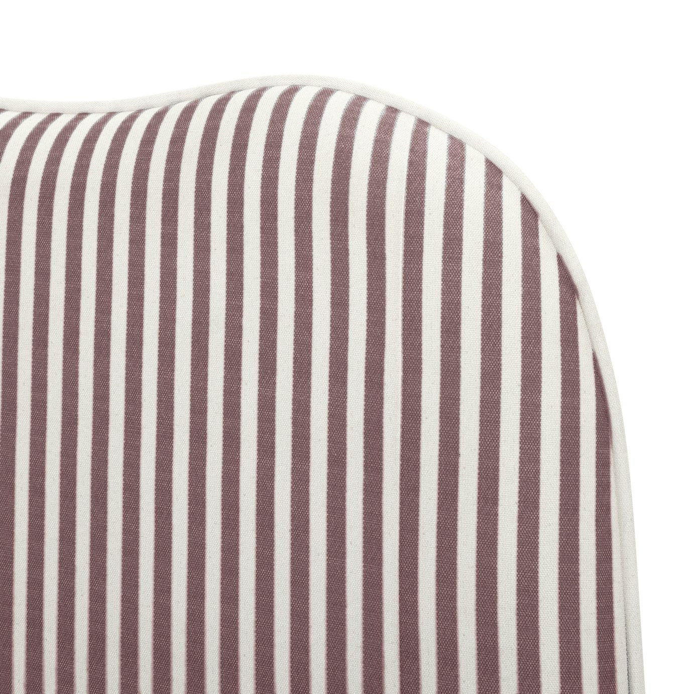 Onda Linen Double Headboard - Stripe Plum | Soft Bed Backboard