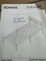 Ronnie Single Bed Frame and Drawer - Duck Egg Blue (B Grade 1035)