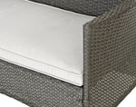 Home 6 Seater Rattan Effect Garden Sofa Set- Dark Grey | Outdoor Patio Furniture