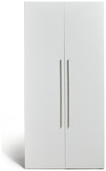 Atlas 2 Door Tall Wardrobe - White | Clean Modern Aesthetic
