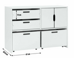 Habitat Kids Rico Double Solid Pine Storage Toy Box White Wood Work Space