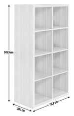 Squares Plus 8 Cube Storage Unit - Black