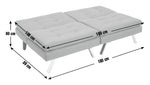Duo Fabric Clic Clac Sofa Bed - Teal