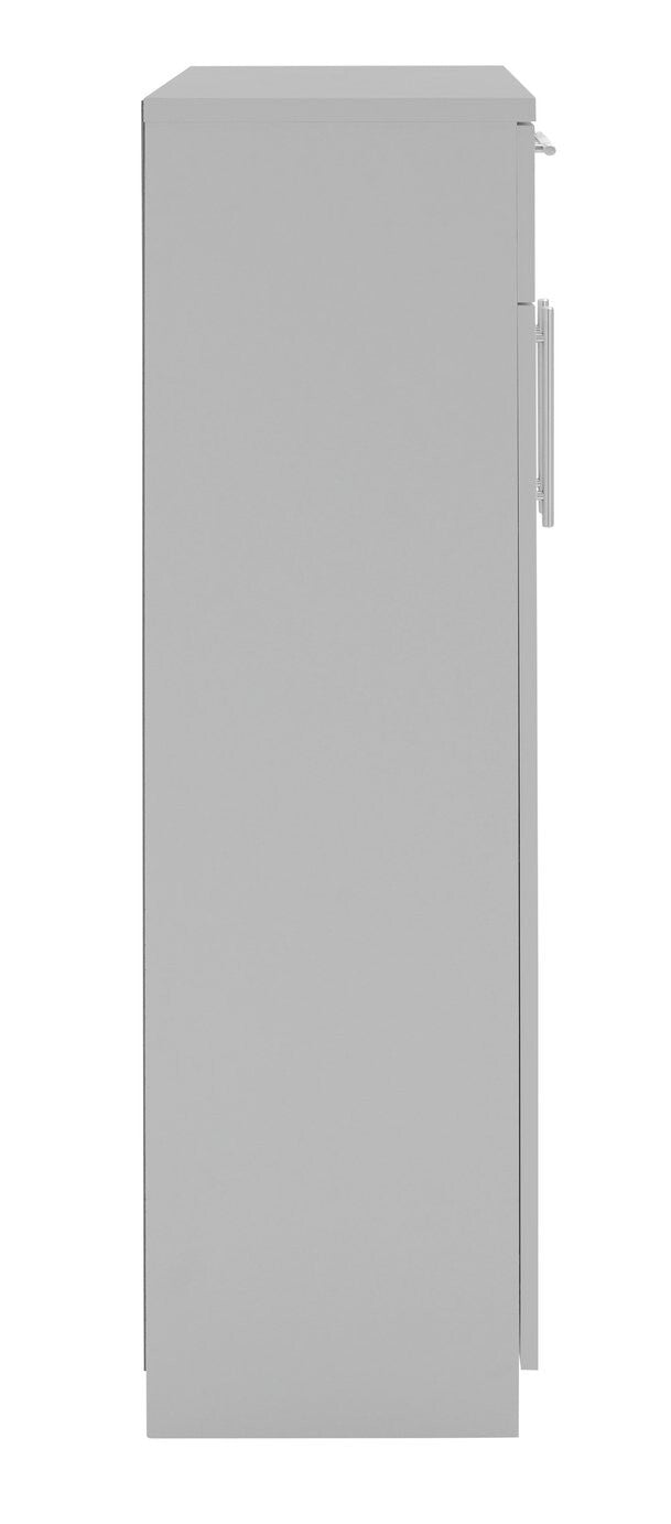 Brisbane 2 Door Shoe Storage Cabinet - Grey ( B Grade 34065 - 34066 )