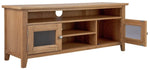 Home Islington 2 Door Oak TV Unit - Natural | Organized Media Space