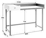 Habitat Margot 1 Drawer Desk - Pink & Black