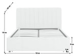 Pandora Small Double Drawer Storage Bed - Cream | Comfortable bad with drawer
