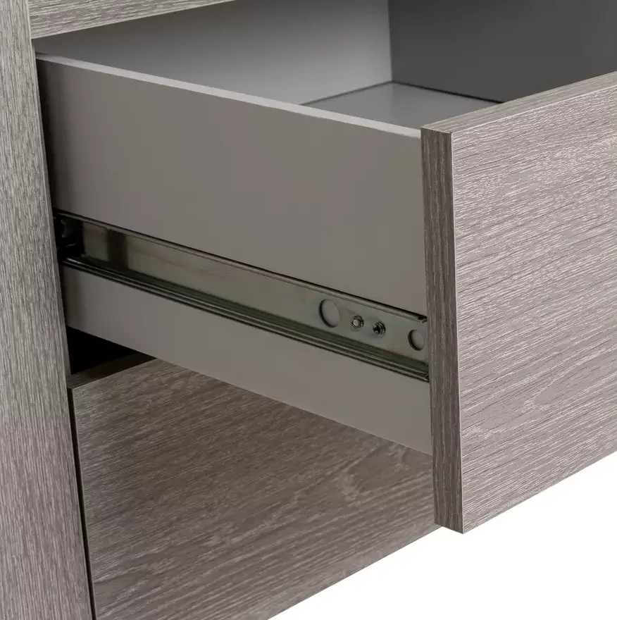 Hallingford 4 Door 3 Drawer Wardrobe - Grey & Oak (B Grade)
