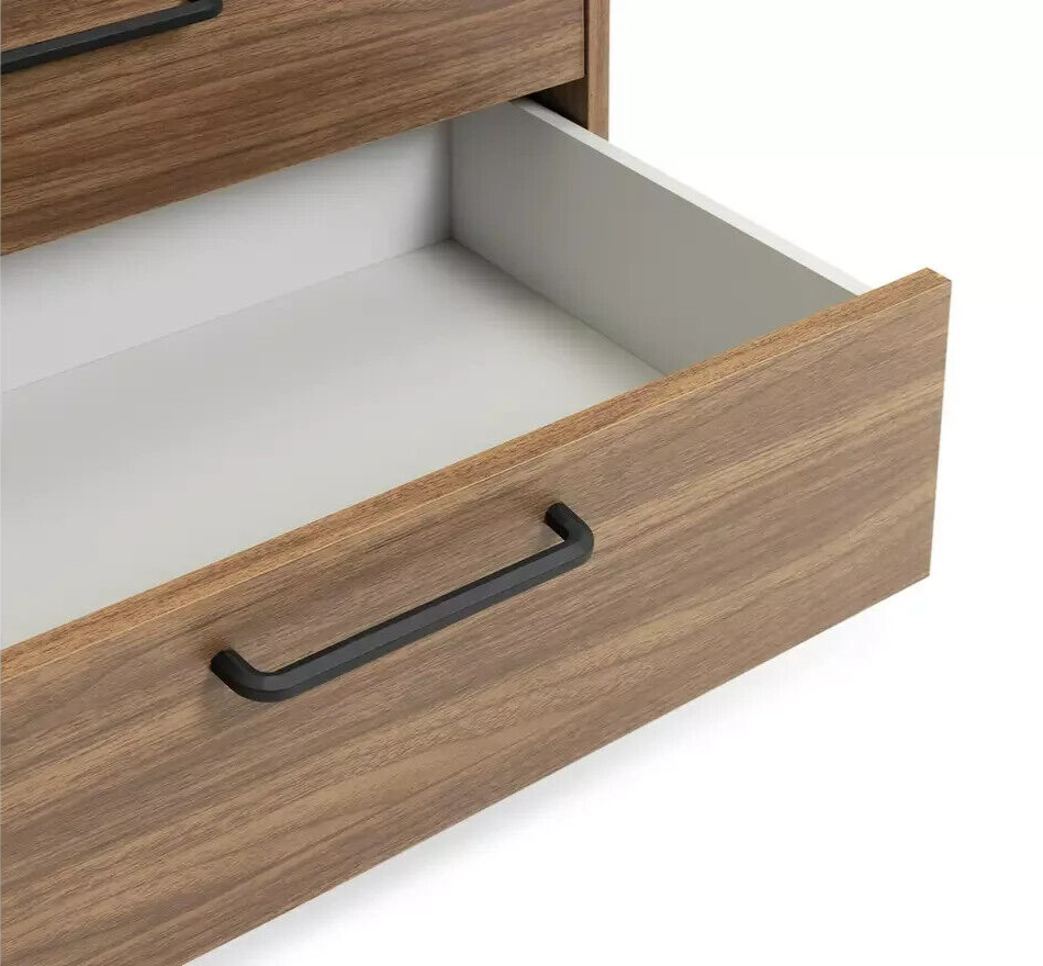 Habitat Oldham Wide 4 Drawer Chest - Walnut