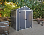 Palram Canopia Rubicon Plastic Grey Garden Shed - 6 x 5ft