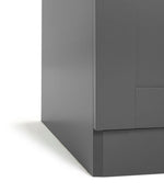 Habitat Munich Panelled 2 Door Wardrobe - Anthracite ( B Grade 33394 - 33397 )