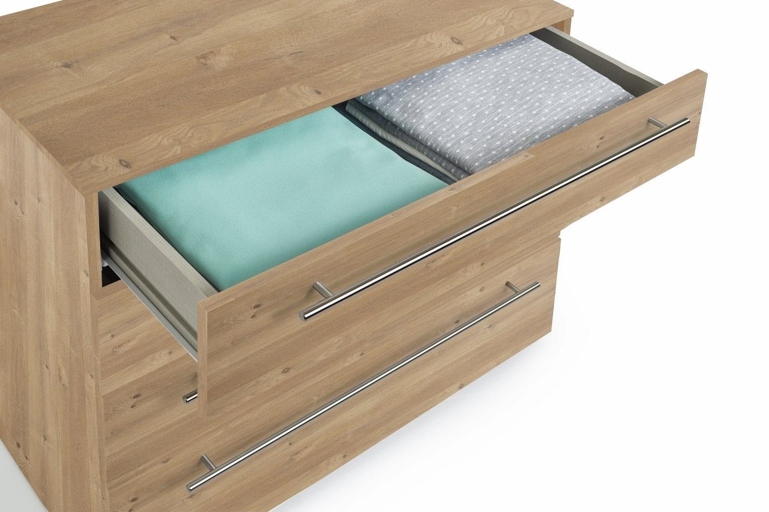 Atlas 4 Drawer Chest - Oak | Organized Clothing Space