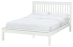 Aspley Small Double Wooden Bed Frame - White | Compact double bed