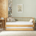 Chiltern Trundle Day Bed - Oak | Multi-functional Guest Setup