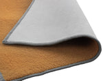 Geometric Block Mustard Cut Pile Rug - 230x160cm