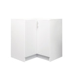 JD Greta Fixed Height Kitchen Base Corner Unit - White Matt A-