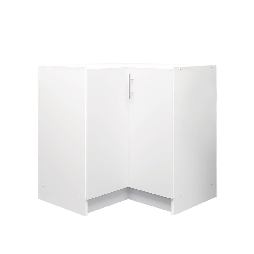 JD Greta Fixed Height Kitchen Base Corner Unit - White Matt A-