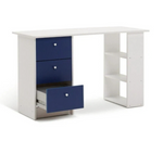 Malibu 3 Drawers Desk - Blue & White ( B Grade 55074 )