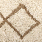 Habitat Diamond Tufted Cream & Natural Shaggy Rug -230x160cm