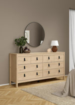 Tvilum Madrid 8 Drawer Chest - Oak | Elegant Storage Feature