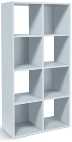 Habitat Home Squares 8 Cube Storage Unit - Grey | Organizer Shelf Living Office