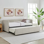 Home Tamara Trundle Day Bed - Natural | Sofa bed for small rooms