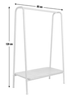Kids Monty Clothes Rails - Light Grey | Children's Garment Hanging Rail