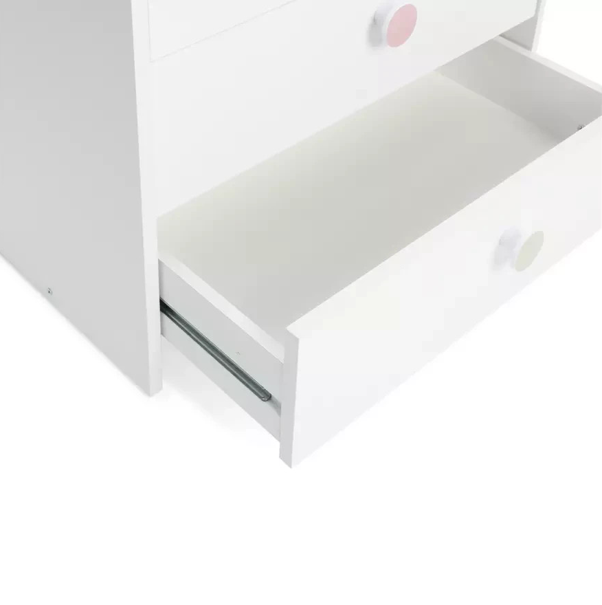 Home Juno 4 Drawer Chest White | Bedroom Storage Furniture Unit