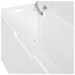 Marston XL Shaker Blanket Box White | Bedroom Storage Chest Wooden Trunk Ottoman