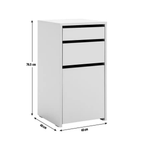 Habitat Pepper 2 Drawer Cabinet - Grey
