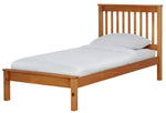 Aspley Single Wooden Bed Frame - Oak Stain | Kids Bedroom Furniture or Guest Bed