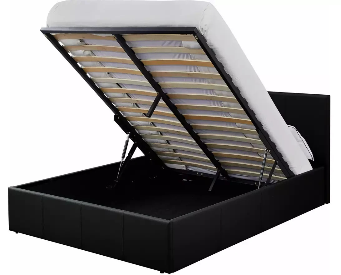 Home Lavendon Double End Open Ottoman Bedframe - Black ( B Grade )