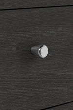 Home Malibu 5 Drawer Tallboy - Black Oak Effect |Tallboy Black Oak Effect