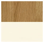 Home Kent 2 Door 1 Drawer Wardrobe - Cream and Oak | Warm Natural Aesthetic