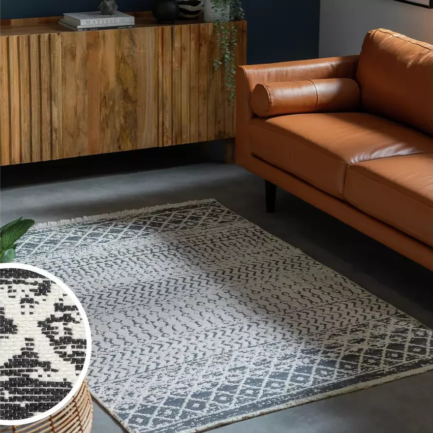 Reversible Rug 120x170cm | Modern Living Room Floor Rug Carpet
