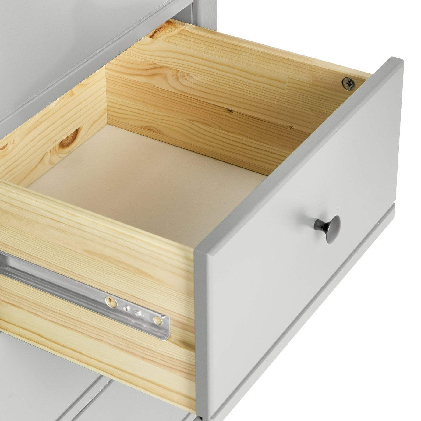 Brooklyn 1 Door 5 Drawer Short Wardrobe - White | Elegant Home Storage